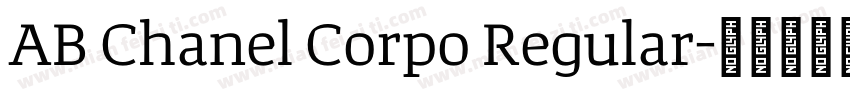 AB Chanel Corpo Regular字体转换